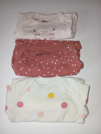 Lot de 3 body 3 mois
