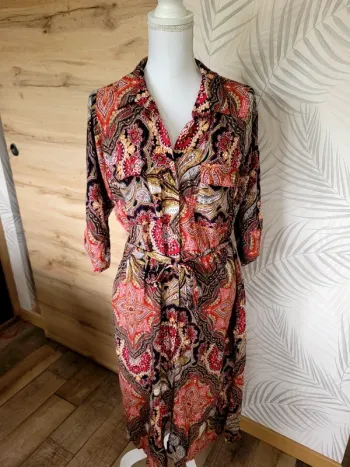 Robe paprika taille S femme