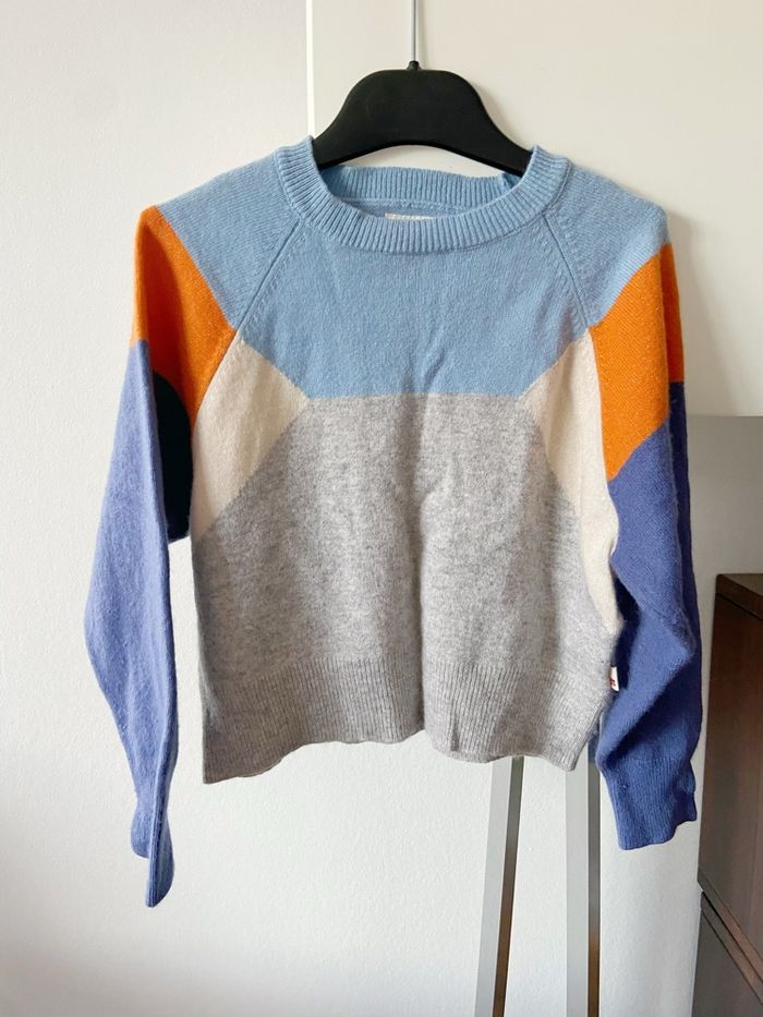 Doudoune noire en duvet + pull en laine 116cm - photo numéro 6