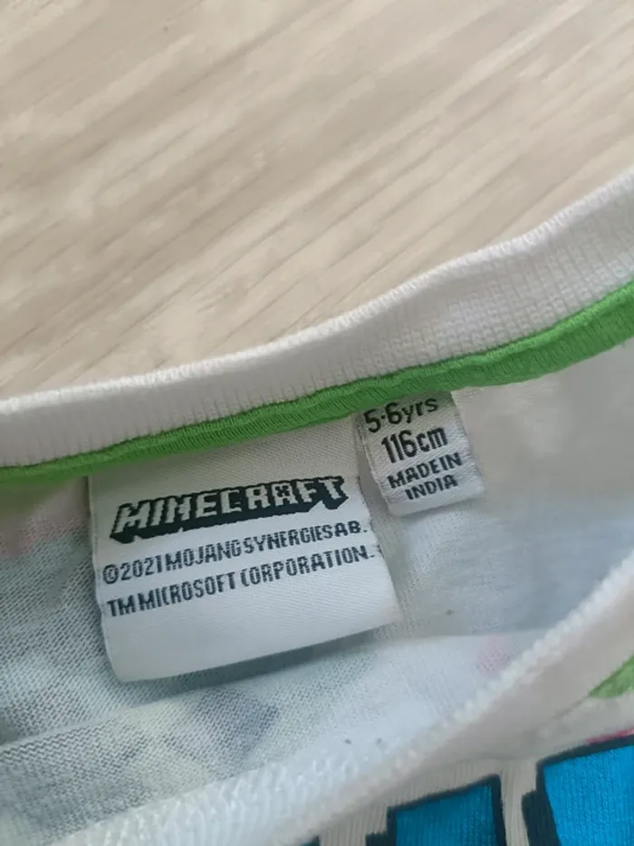 Pyjama Minecraft 5-6 ans - photo numéro 3