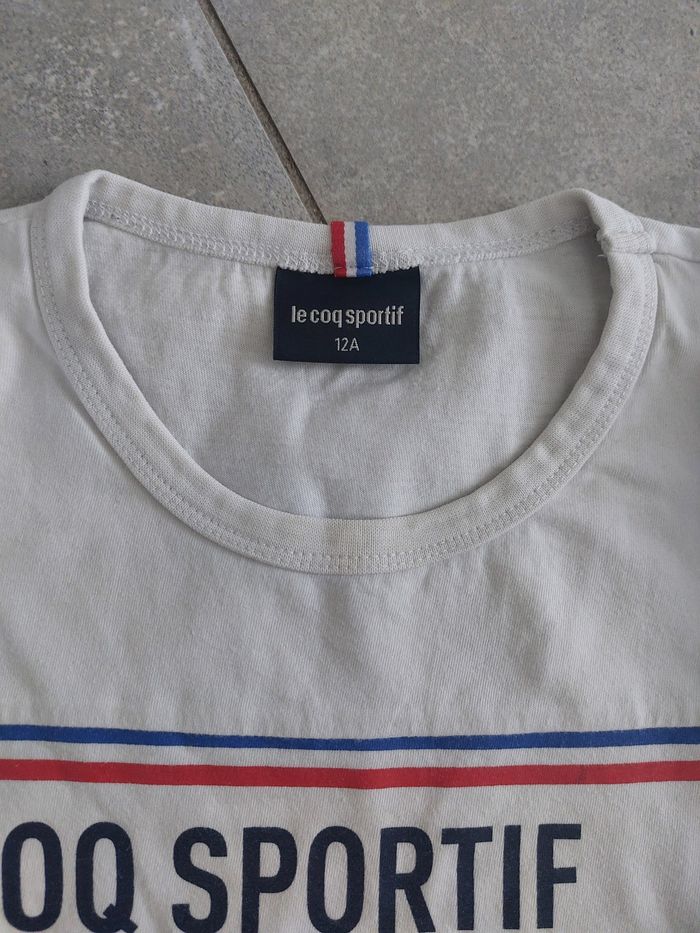 Tee shirt garçon le coq sportif 12 ans - photo numéro 2