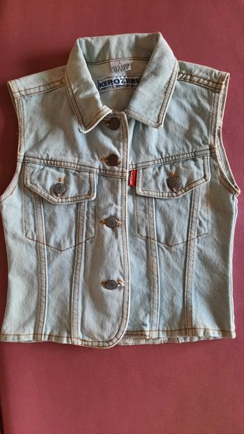 Veste en jean sans manche