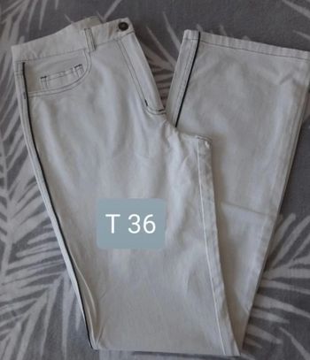 Pantalon blanc 36