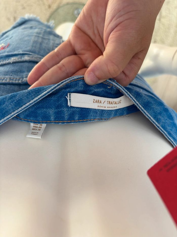 Jean déchiré avec poches apparentes T36 Zara - photo numéro 6
