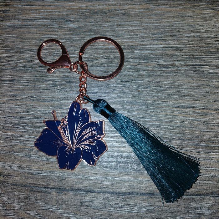 Porte clés fleur d'hibiscus