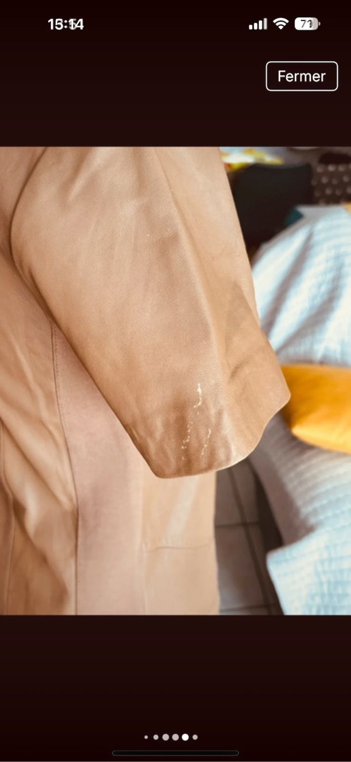 Robe cuir DDP camel taille 38 - photo numéro 7