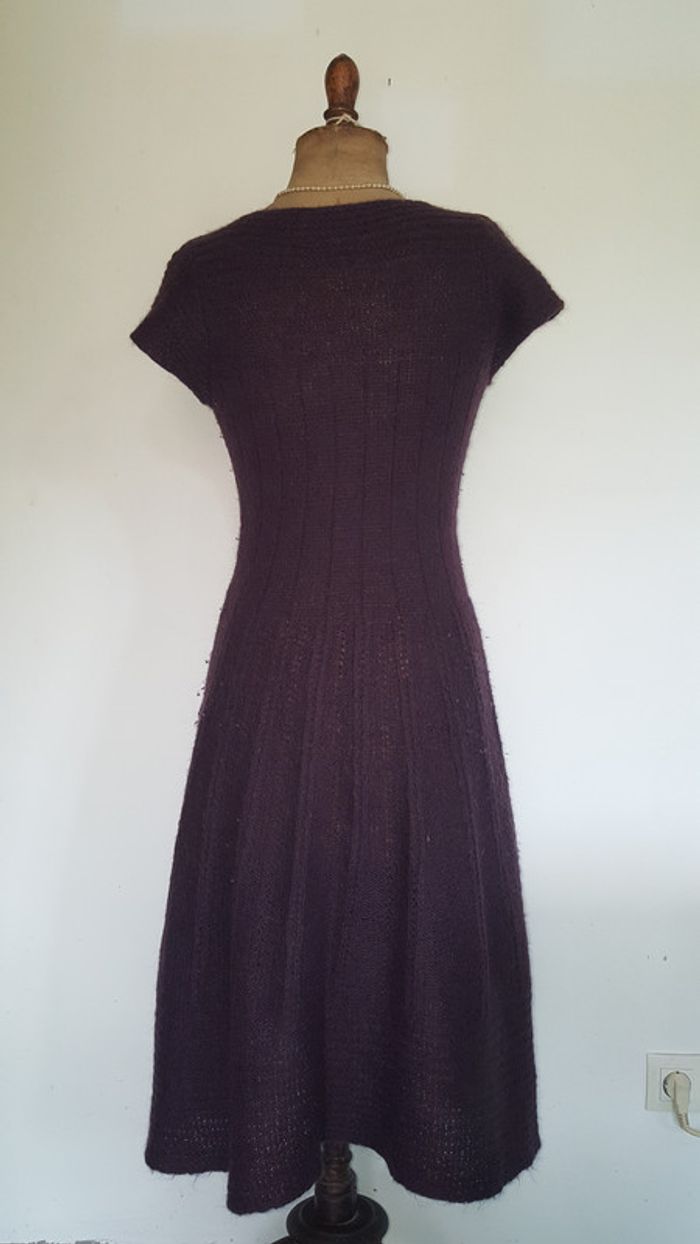 robe Benetton violette taille L mohair - photo numéro 3