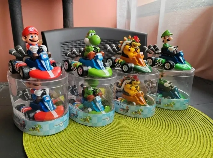 Lot de 4 Figurines - Mario Kart à propulsion - Nintendo, Wii - Mario, Yoshi, Bowser, Luigi - photo numéro 7