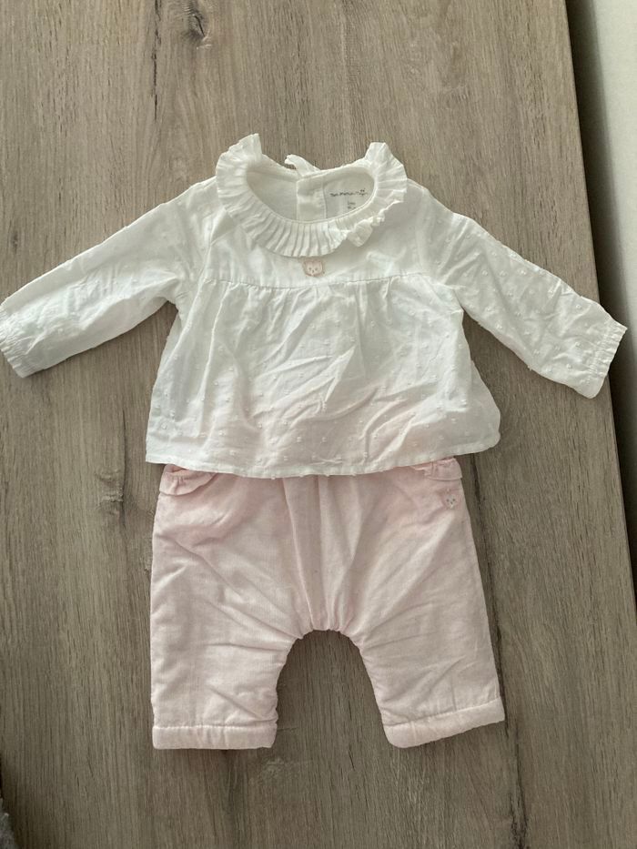 Ensemble Sergent Major 1 mois fille