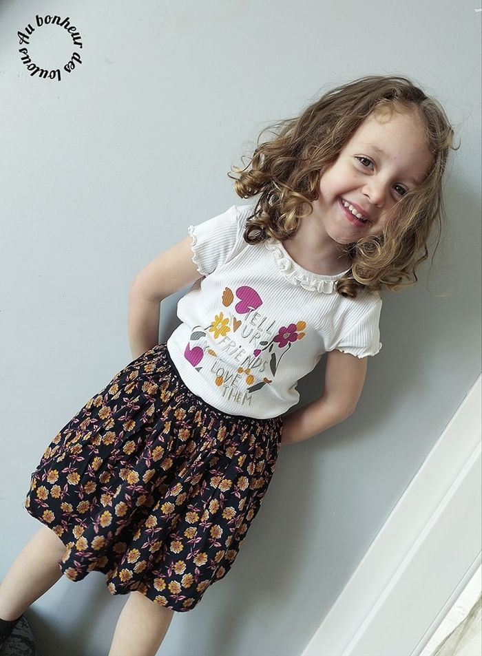 4 ans ensemble été tape a l oeil teeshirt et jupe