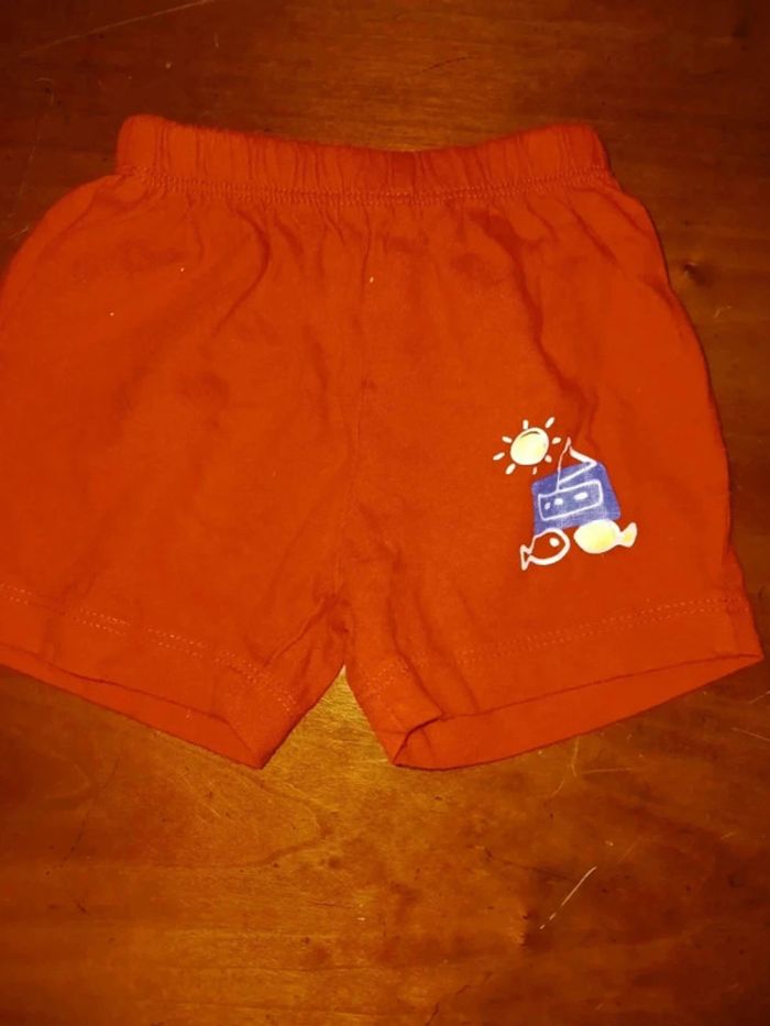 Short rouge 3 mois tissaia