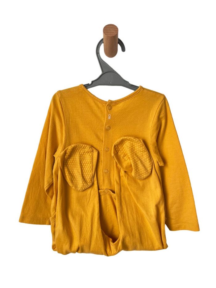Pyjama 1 pièce jaune moutarde 100% coton - Okaïdi 18 mois - photo numéro 4