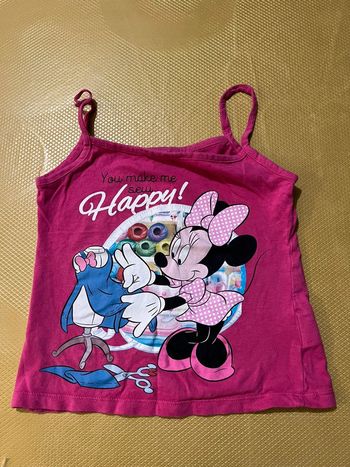 T-shirt fille rose Minnie