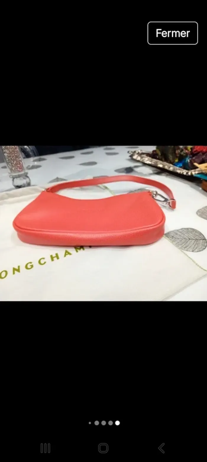 Sac longchamp couleur crevette - photo numéro 9