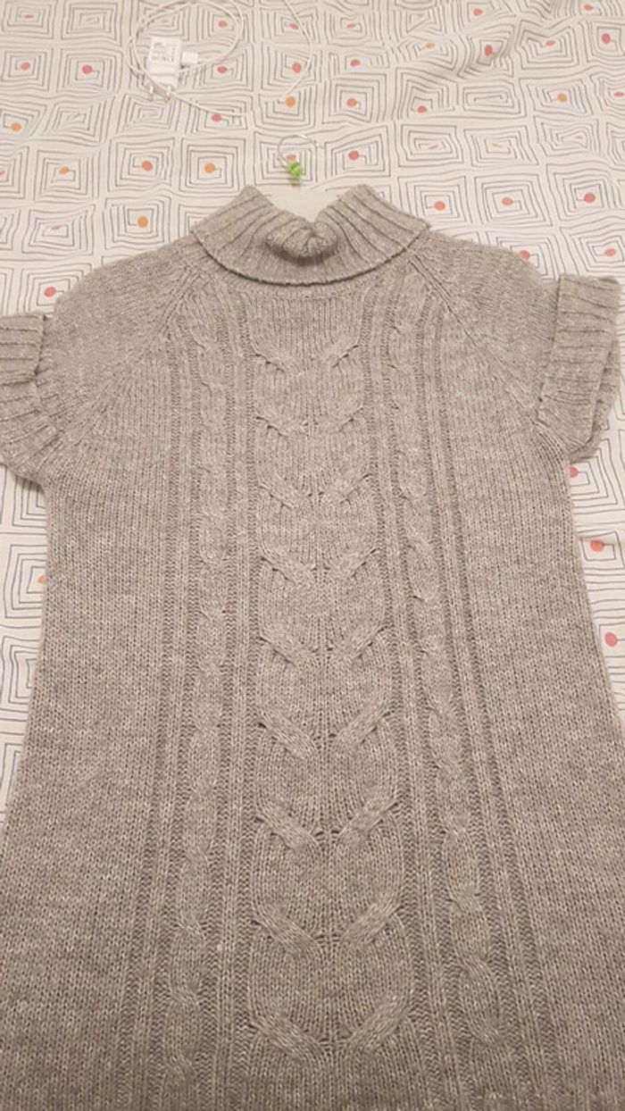 Pull long manche courte