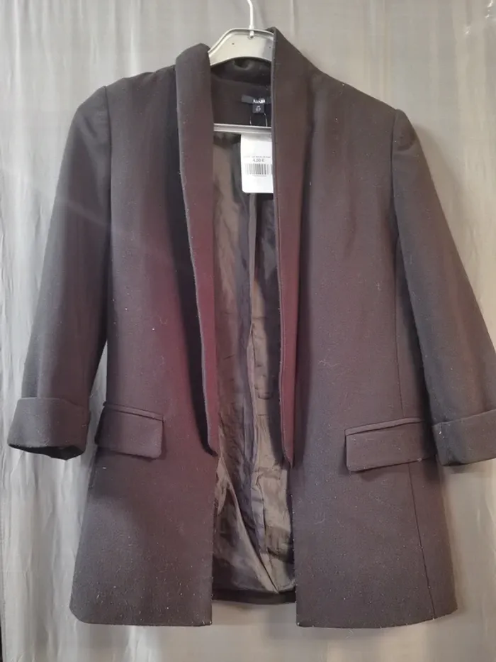 45383 blazer noir femme 34 kiabi