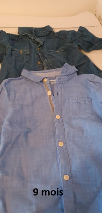 Lot de chemises 9 mois