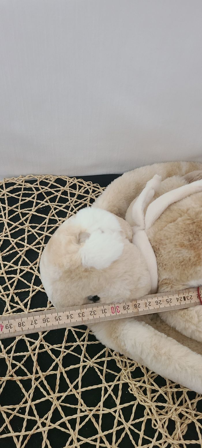 Superbe peluche lapin 30 cm Bukowski - photo numéro 5
