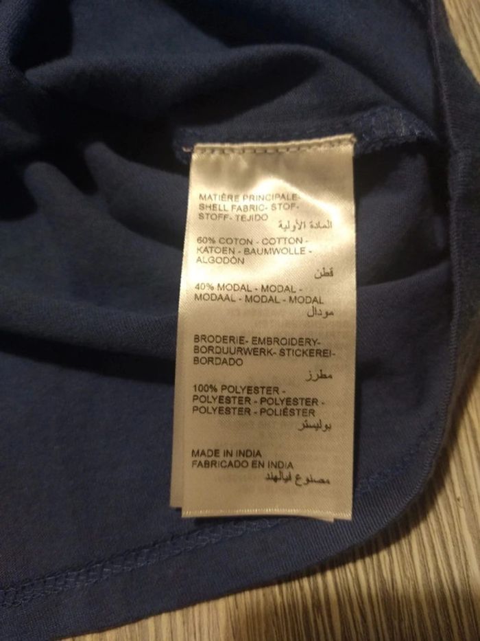 Maillot manches courtes maison 123 bleu marine taille m - photo numéro 3