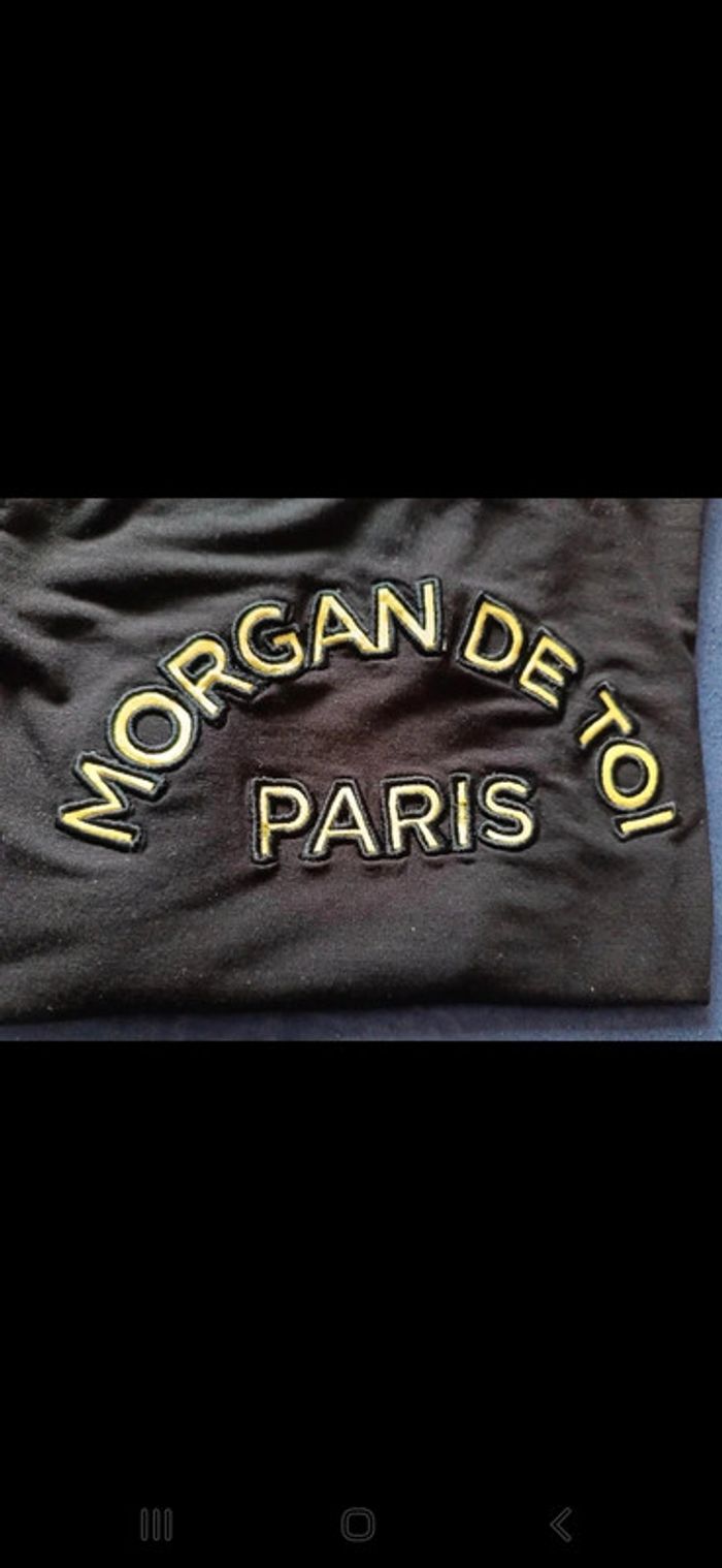 T-shirt Morgan noir encolure ronde - bon état - photo numéro 5