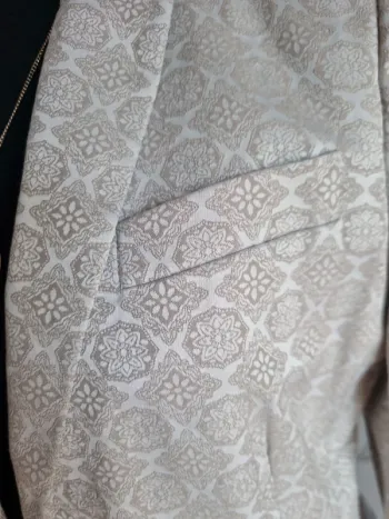 Veste imprimé beige