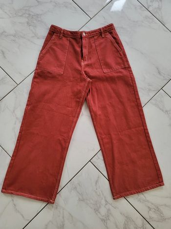 👖 Pantalon droit large rouge brique - Bolongaro Trevor