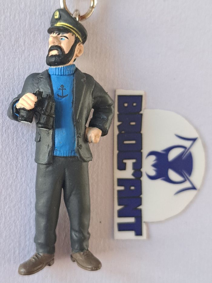 Figurine porte clés Tintin Capitaine Haddock Paramount Plastoy - photo numéro 2