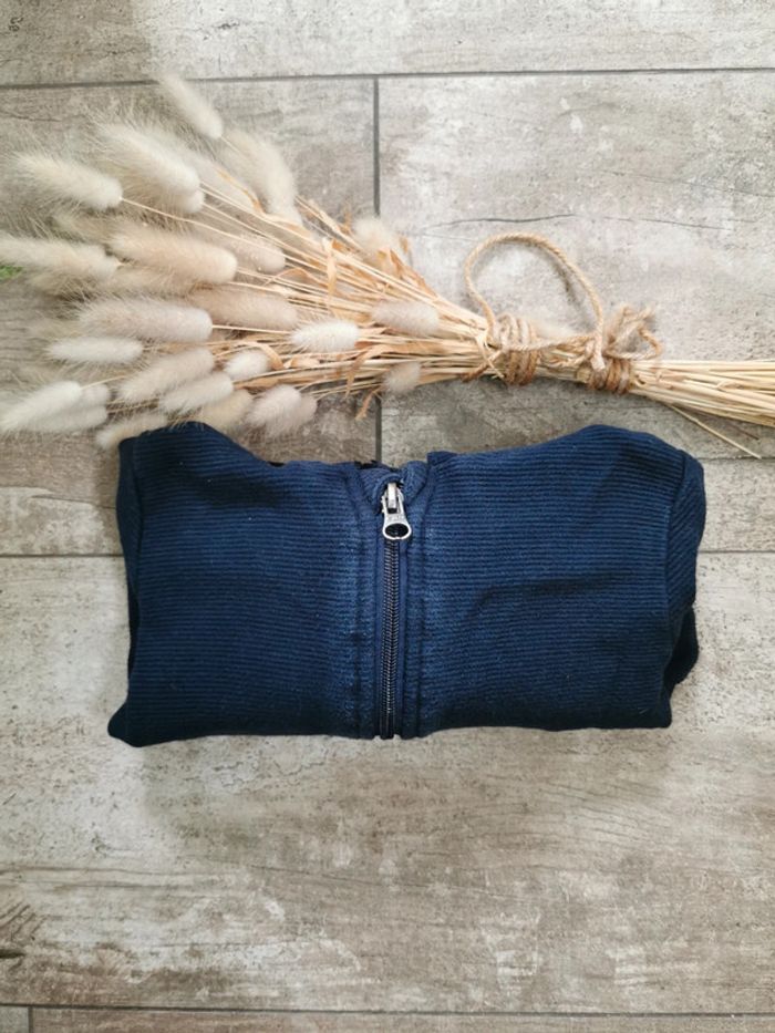 🌸Gilet veste capuche bleu marine 12 mois kiabi - photo numéro 2