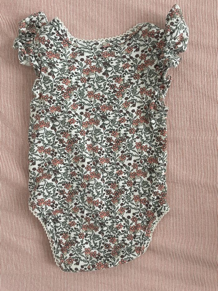 Body à fleurs Vertbaudet 3 mois - photo numéro 2