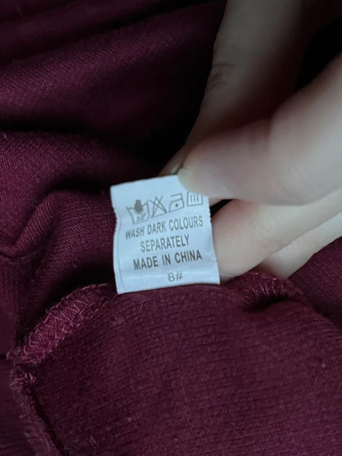 Crop pull bordeaux avec manches bouffantes - photo numéro 12