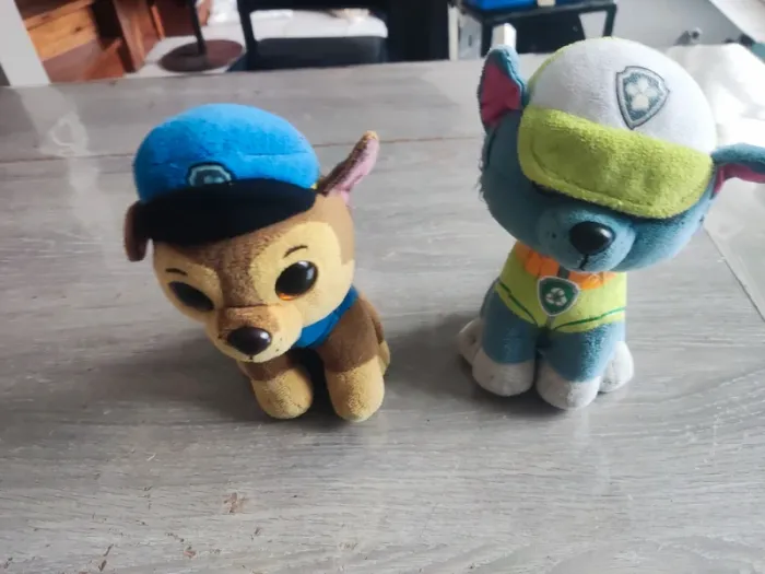 Lot peluche pat patrouille - photo numéro 2
