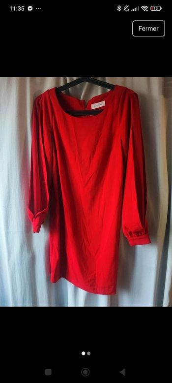 Robe rouge Naf Naf taille 34