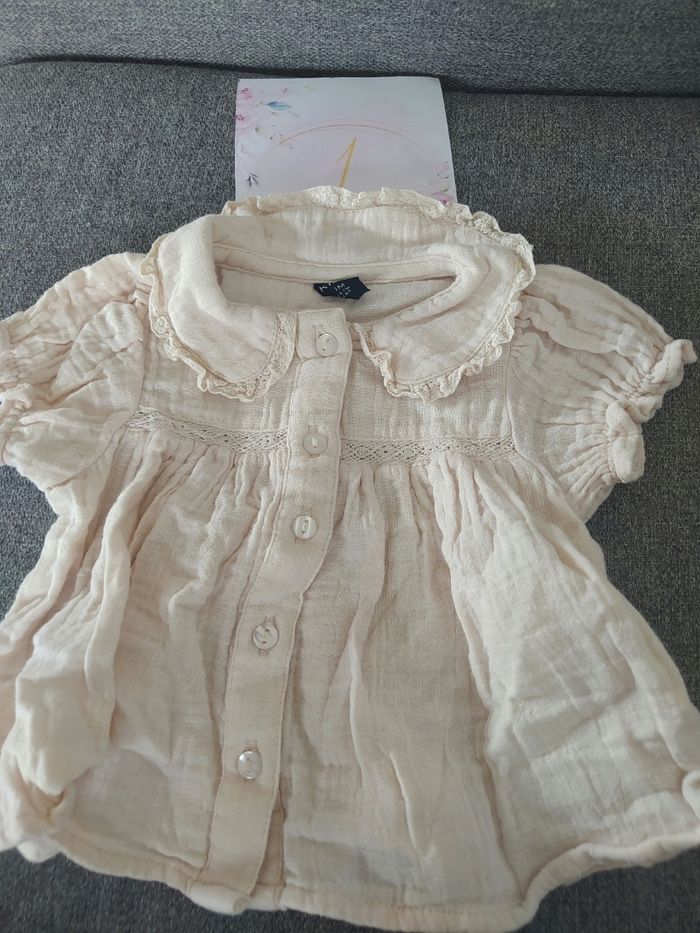 Lot 10 tee shirt fille 1 mois -séparable - photo numéro 3