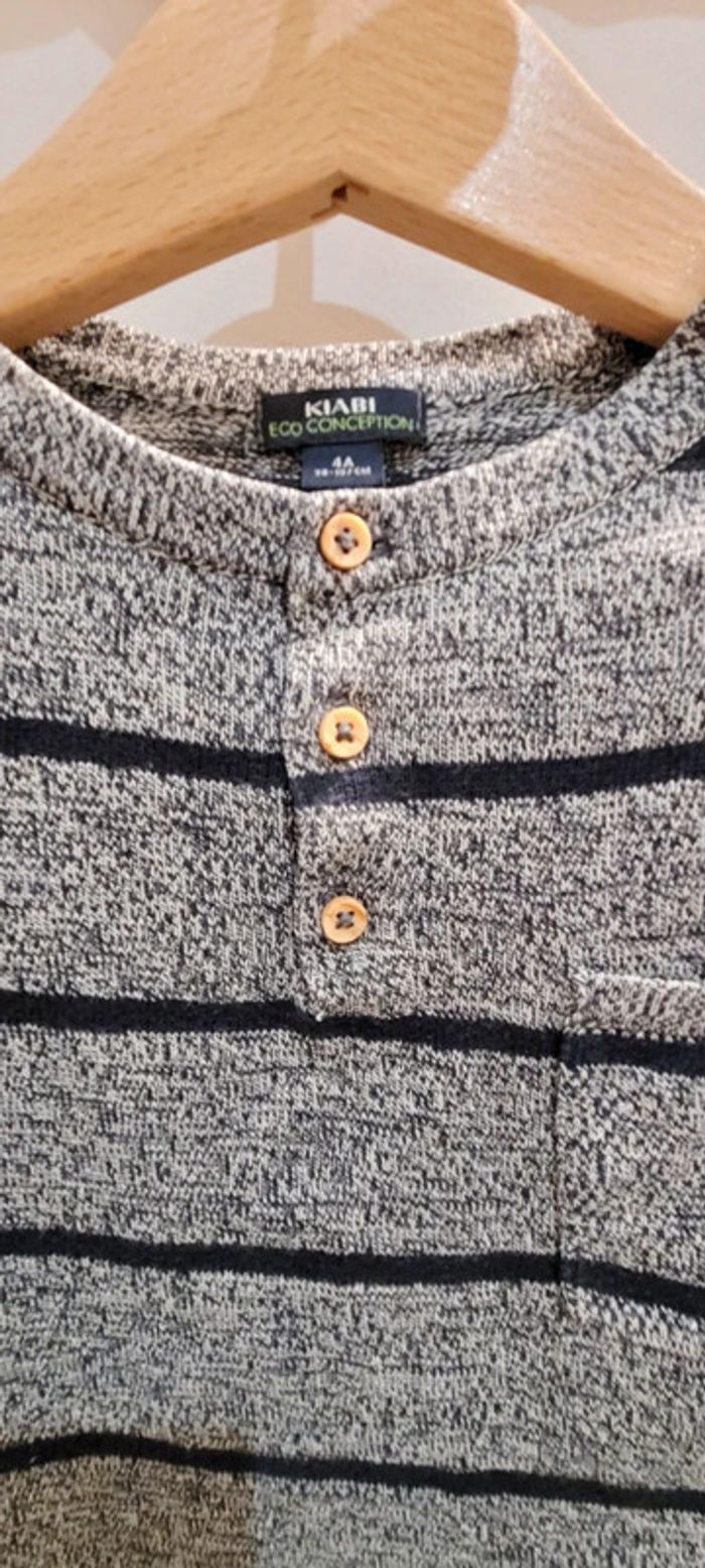 Pull marinière gris - photo numéro 4