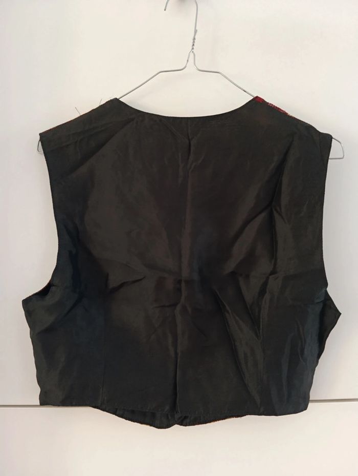 Gilet court sans manches multicolore taille 36 estimée - photo numéro 5