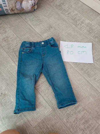 Pantalon jean obaïbi 18 mois 80 cm