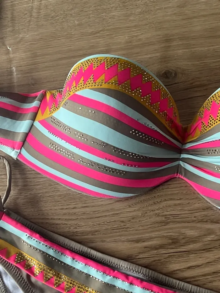 Maillot de bain 2 pièce multicolore - photo numéro 2