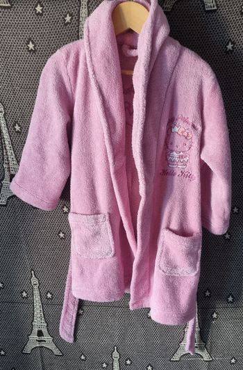 Peignoir rose Hello Kitty 2-3ans