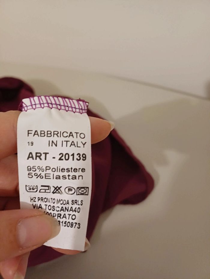 Débardeur fluide couleur Aubergine Floria taille S 36 - photo numéro 11