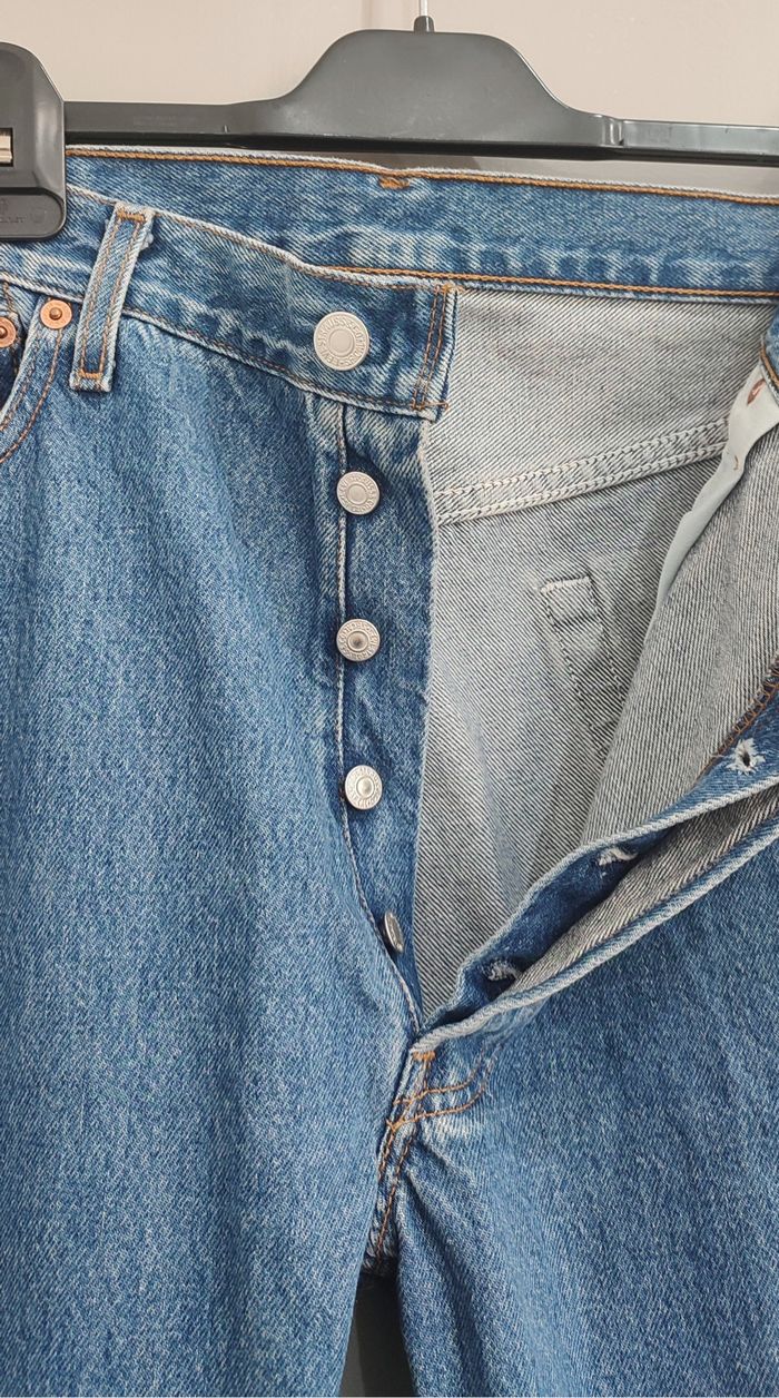 Jean Levi's 501 Vintage en Denim Bleu W36 L32 - photo numéro 5