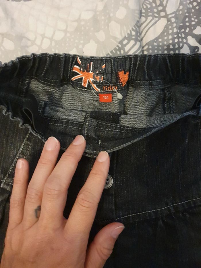 Jupe en jeans noire taille 10 ans - photo numéro 3