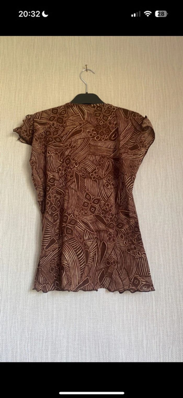 T-shirt Taille 42-44 marron - photo numéro 2