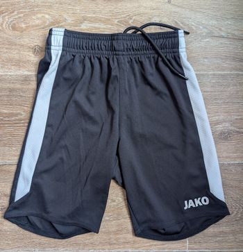 Short de sport Jako enfant noir et blanc Taille 8 ans