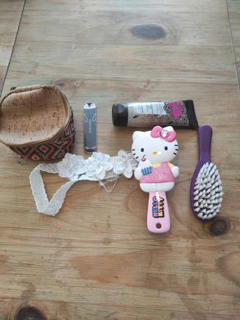 Lot produits salle de bain brosse