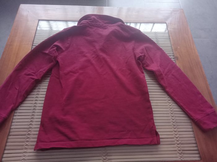 Polo à ML bordeaux 10 ans - photo numéro 3