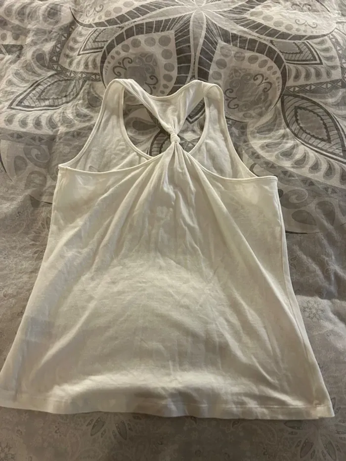Débardeur blanc motif colibri - photo numéro 4