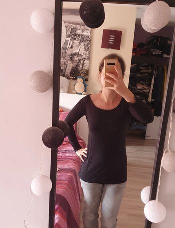 T-shirt Manches longues noir Why not M