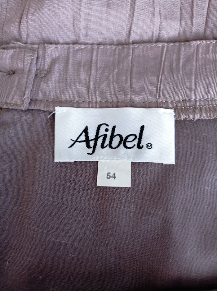ENSEMBLE AFIBEL HAUT + JUPE Marron. - photo numéro 8