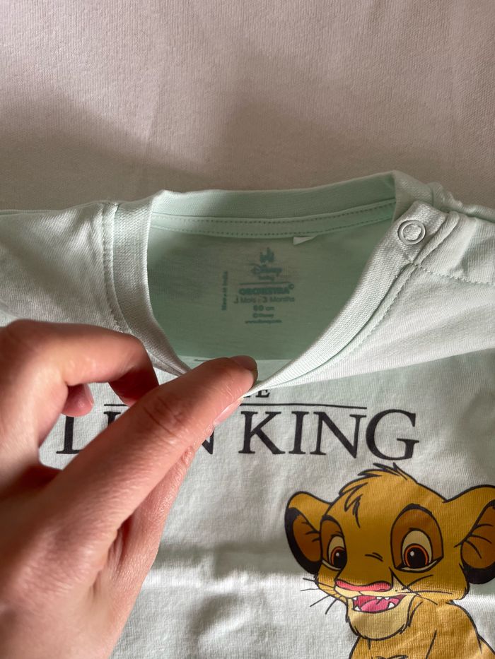 Tee-shirt vert roi lion orchestra - photo numéro 2