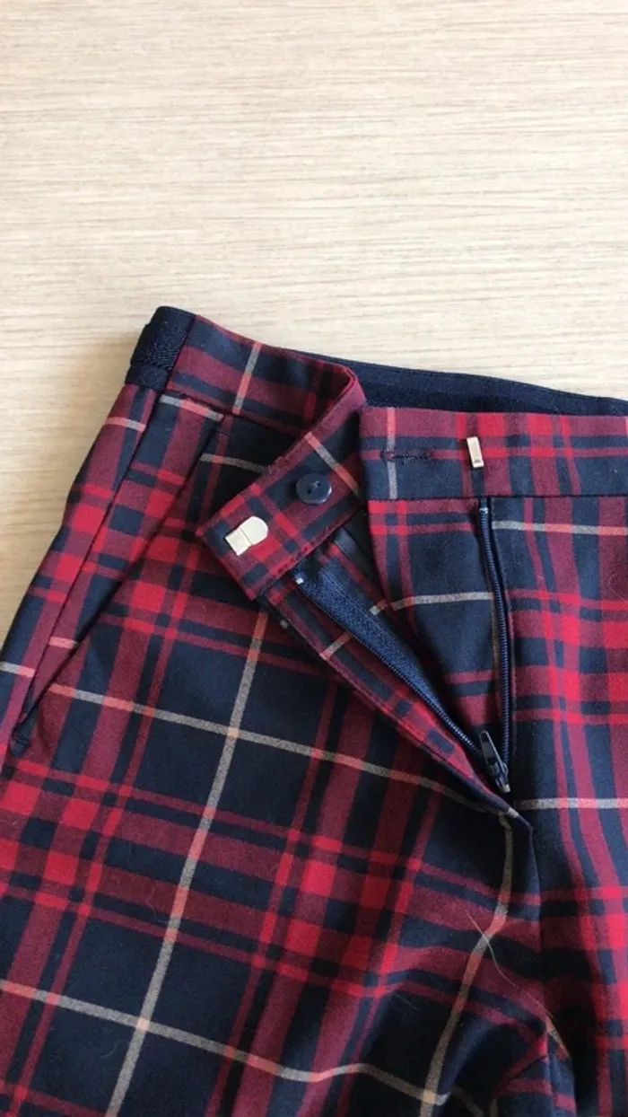 Pantalon imprimé écossais - photo numéro 2